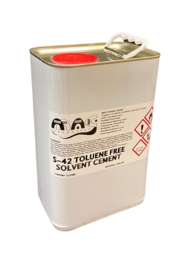 S42 Toluene Free Neoprene Cement (5 litre) -  5 x 5 litre Tins
